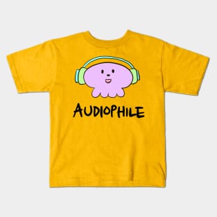 Audiophile Octopus Kids T-Shirt